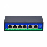 4POE+2FE 250m Long Distance POE Switch (EXTERNAL)